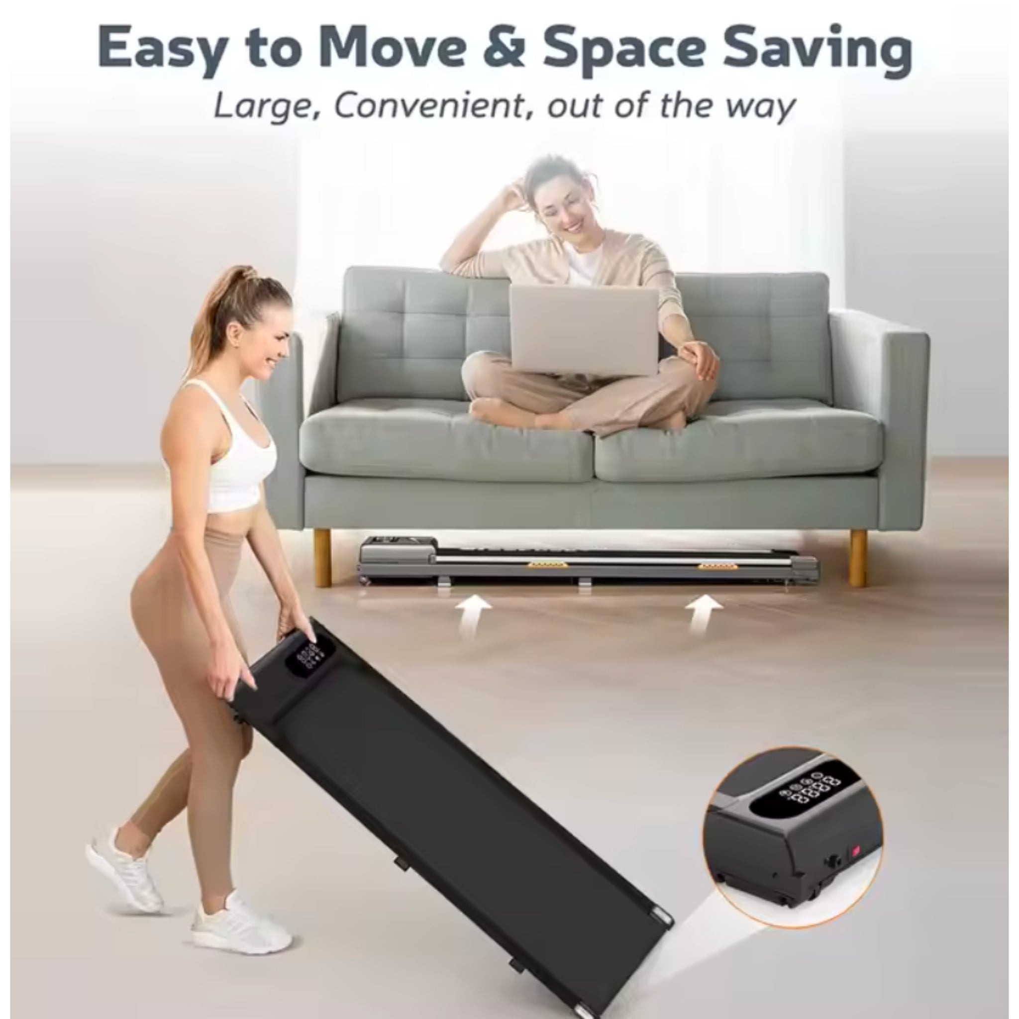 StridePro SlimWalk Treadmill Desk