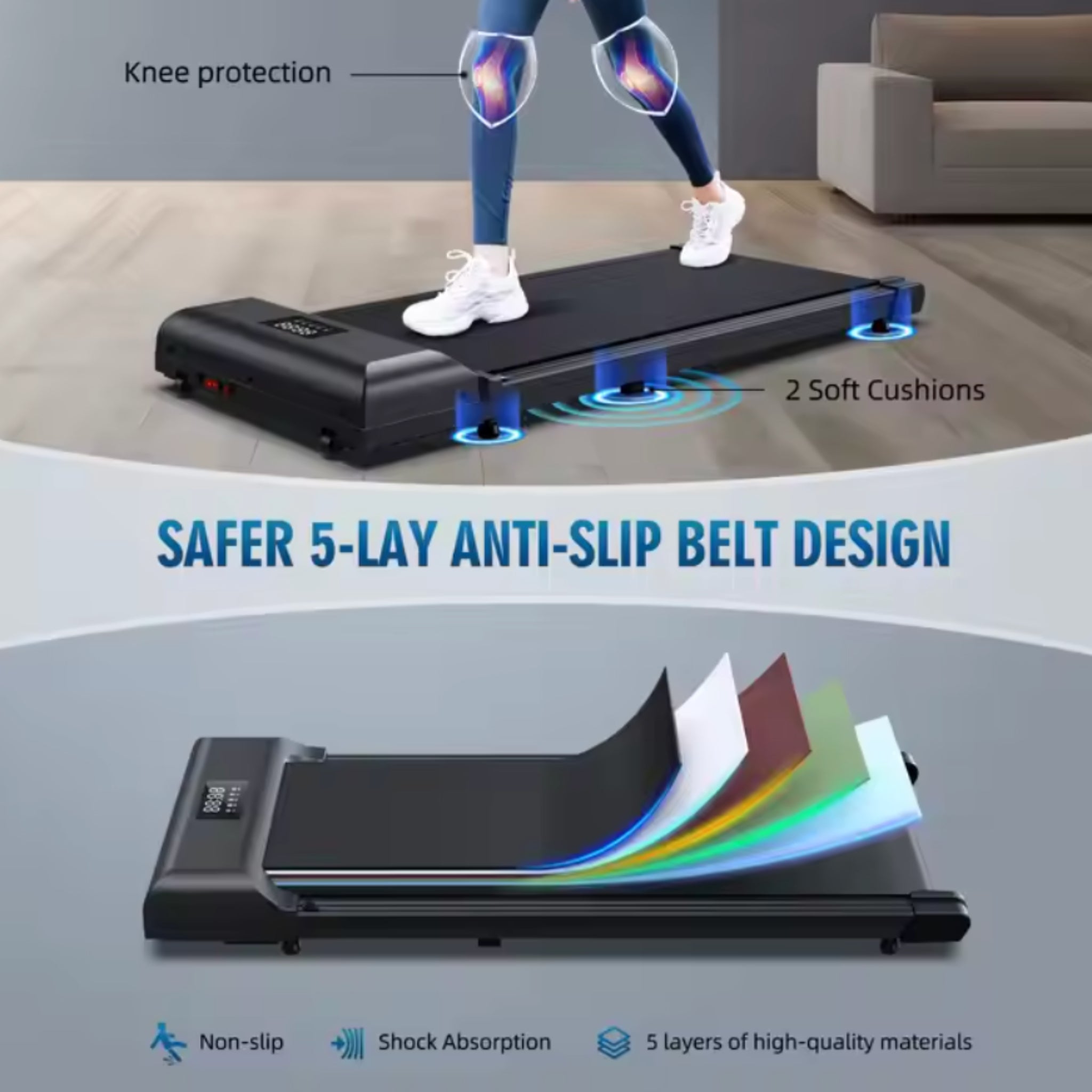 StridePro SlimWalk Treadmill Desk